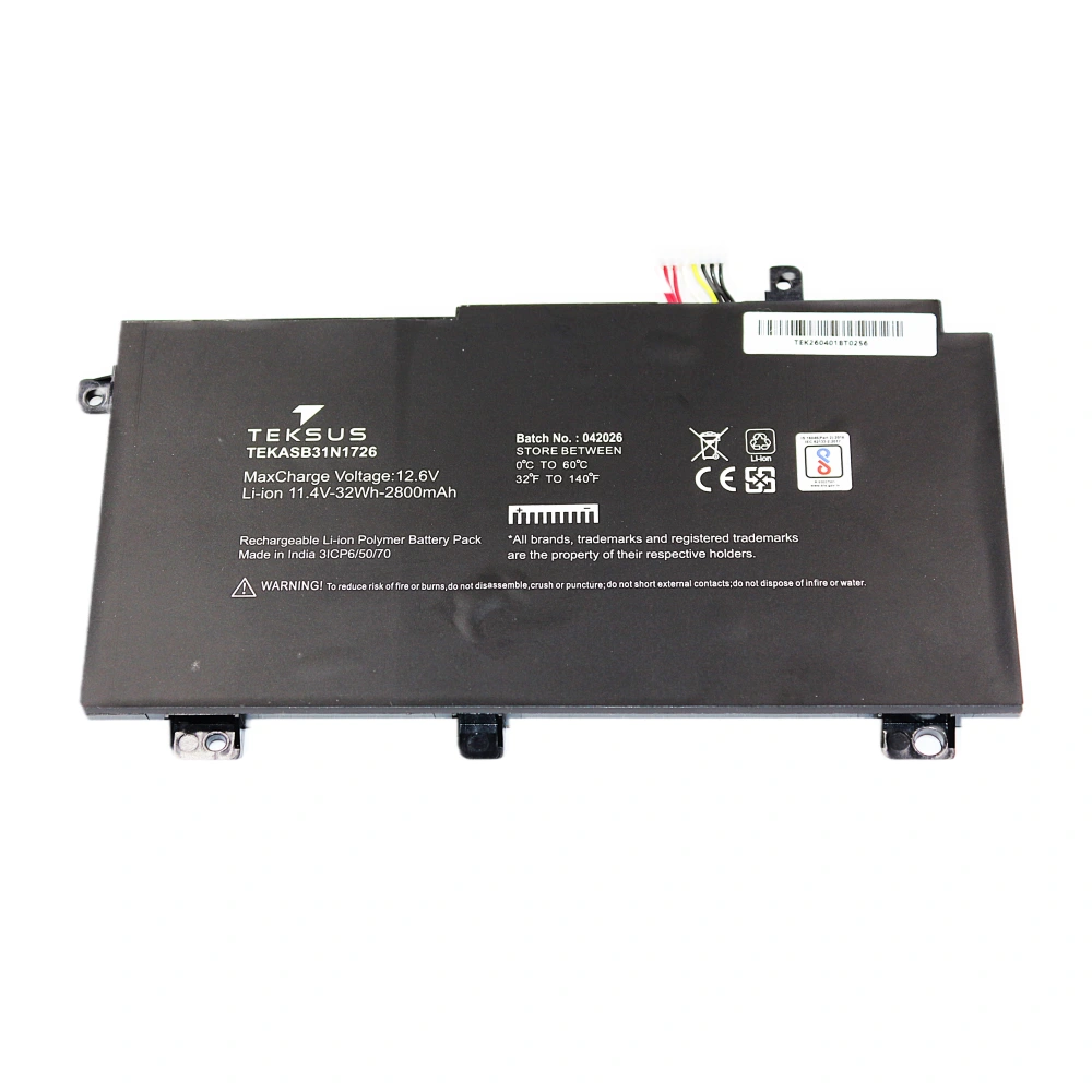 Teksus Laptop Battery Compatible For Asus FX80 | B31N1726 3C view 3
